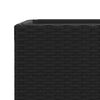 vidaXL Kukkalaatikko musta 30x30x60 cm polyrottinki