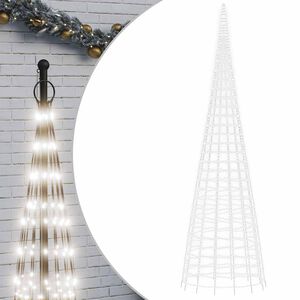 vidaXL LED joulukuusi 3000 kylm&auml;n valk. LED-valoa 800 cm