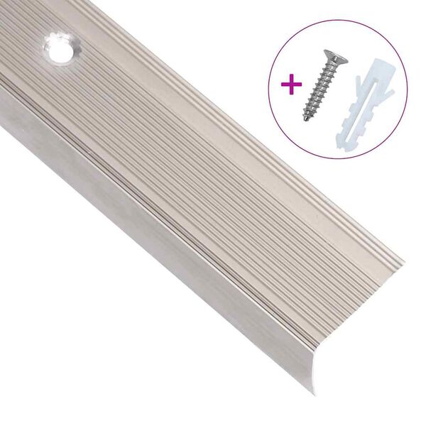 vidaXL Portaikon suojukset L-muotoiset 5 kpl alumiini 90 cm samppanja