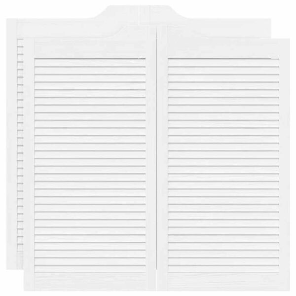 vidaXL K&auml;&auml;nt&ouml;ovet S&auml;leikk&ouml; Design 2-Pari Valkoinen 100x100 cm