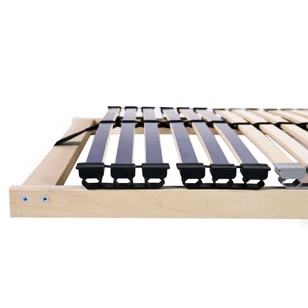 vidaXL Sälepohja Ruskea 4FT Small Double Massiivipyökkipuu