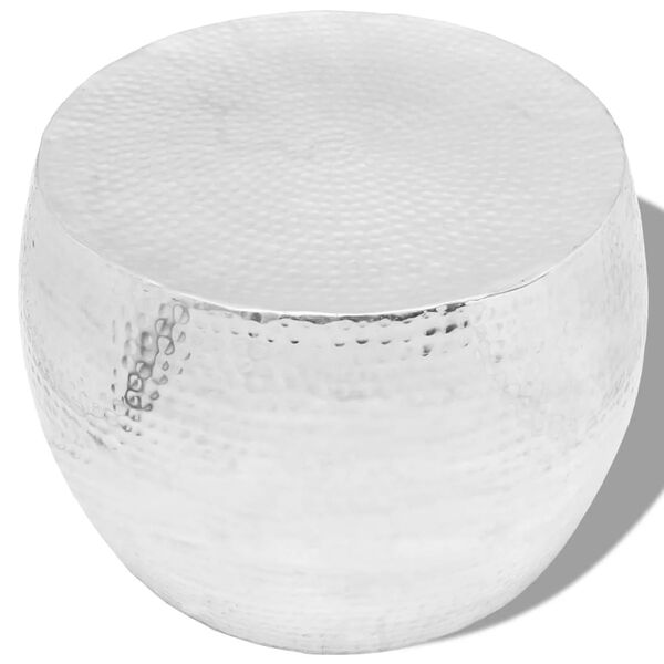 vidaXL Kahvip&ouml;yt&auml; Py&ouml;re&auml; Alumiini Hopea