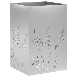 vidaXL Puutarha ruukku Hopea 50 x 50 x 75 cm Galvanoitu ter&auml;s