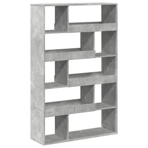vidaXL Kirjahylly betoninharmaa 100x33x156,5 cm tekninen puu