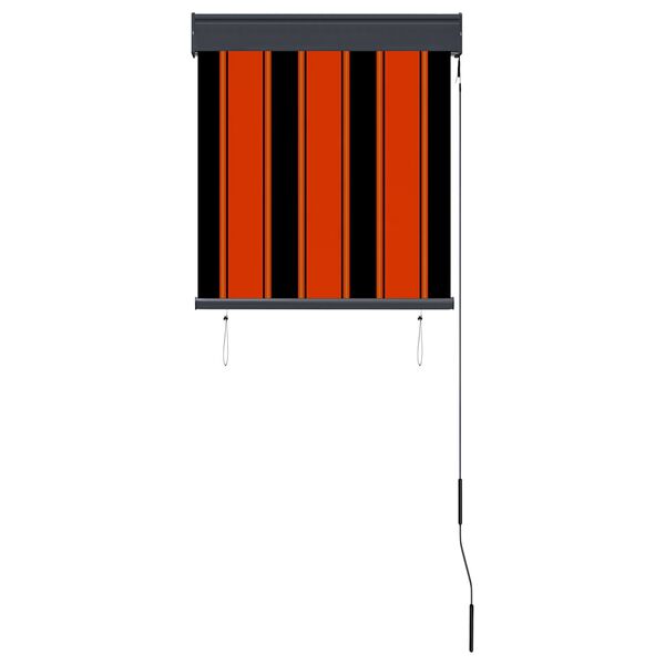 vidaXL Ulkorullaverho 60x250 cm oranssi ja ruskea