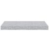 vidaXL Kelluvat sein&auml;hyllyt 4 kpl betoninharmaa 50x23x3,8 cm MDF