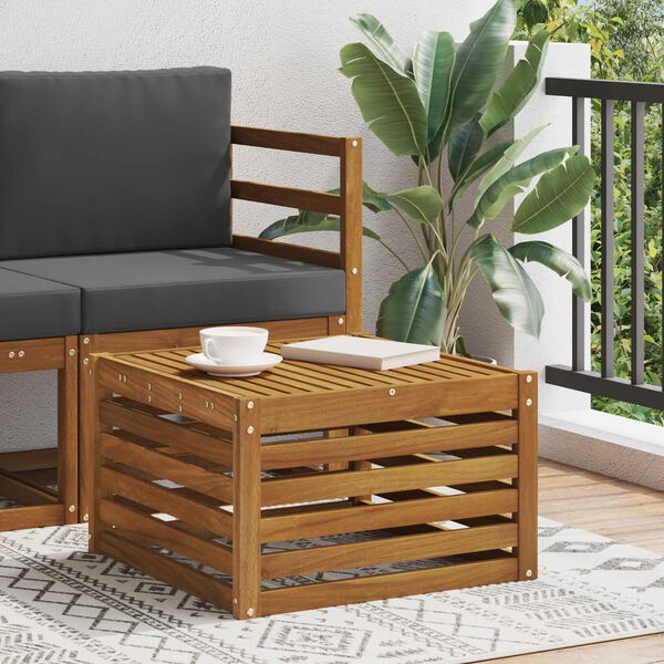 vidaXL Ulkop&ouml;yt&auml; Tihe&auml; akasiapuu Luonnollinen 59 x 59 x 37 cm