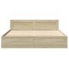 vidaXL S&auml;ngynrunko p&auml;&auml;dyll&auml; Sonoma-tammi 180x200 cm tekninen puu