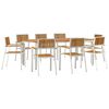 vidaXL Ulkoterassitarjotin 9 kpl 200 x 90 x 75 cm