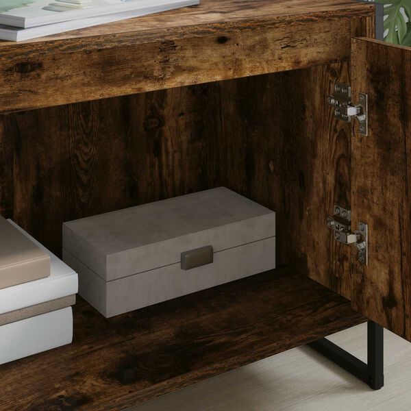 vidaXL TV-kaappi Savupuu 140 x 36 x 49.5 cm Tekninen puu