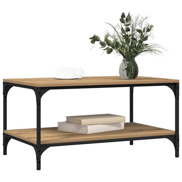 vidaXL Sohvap&ouml;yt&auml; Artisan tammi 81 x 50 x 40 cm Tekninen puu