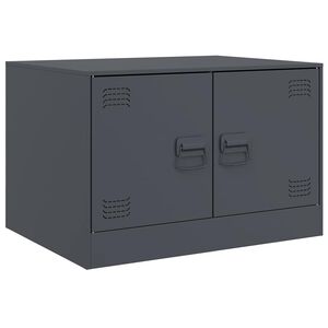 vidaXL Sohvapöytä antrasiitti 67x50x44 cm teräs