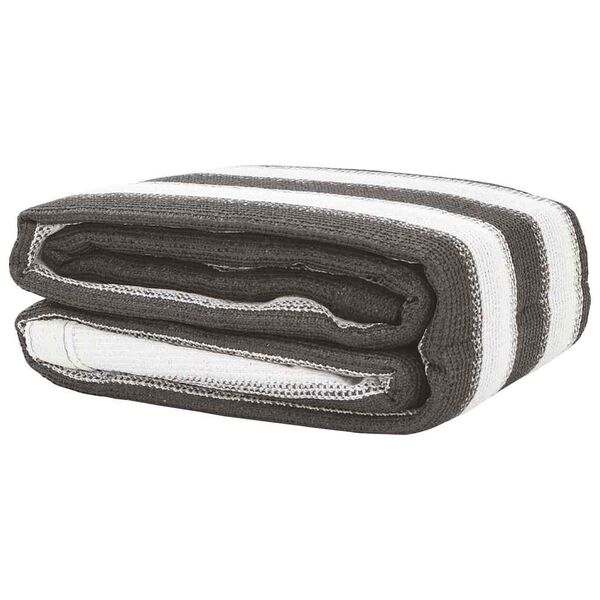 vidaXL Telttamatto antrasiitti ja valkoinen 400x400 cm HDPE