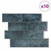 vidaXL Metrolaatta 10 pcs Sinivihreä 29.4 x 21.4 cm
