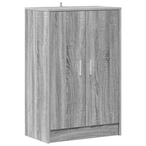 vidaXL Kenk&auml;teline harmaa Sonoma 60x35x92 cm tekninen puu