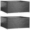 vidaXL Puutarhakalustesuojat 2 kpl 16 purjerengasta 205x205x90 cm