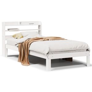 vidaXL S&auml;ngynrunko p&auml;&auml;dyll&auml; valkoinen 75x190 cm t&auml;ysi m&auml;nty