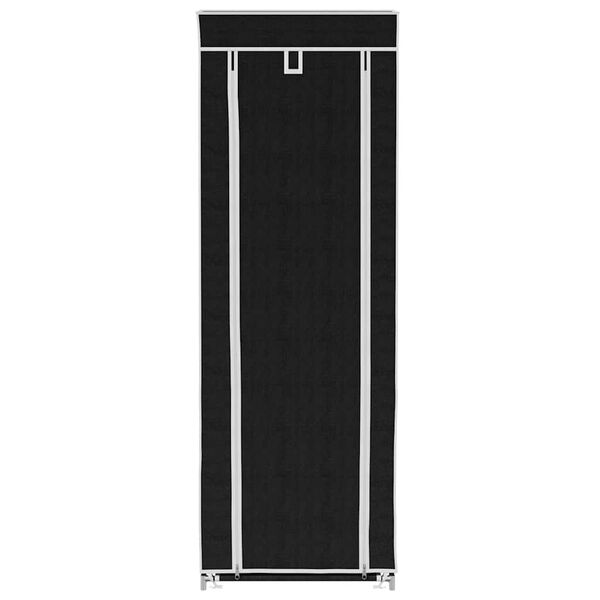 Kankainen Kenk&auml;kaappi 57 x 29 x 162 cm Musta