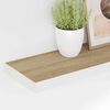 vidaXL Kelluvat sein&auml;hyllyt 2 kpl tammi ja valkoinen 90x23,5x3,8 MDF