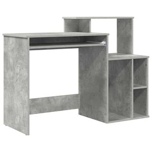 vidaXL P&ouml;yt&auml; Betoni Harmaa 120,5 x 44 x 88,5 cm Tekninen puu
