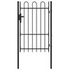 vidaXL Aitausportti BOXTEL 103 x 200 cm Jauhemaalattu Ter&auml;s Harmaa