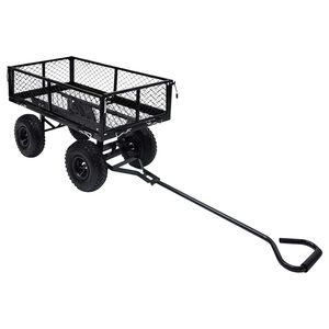 vidaXL Puutarhan vetok&auml;rry musta 250 kg
