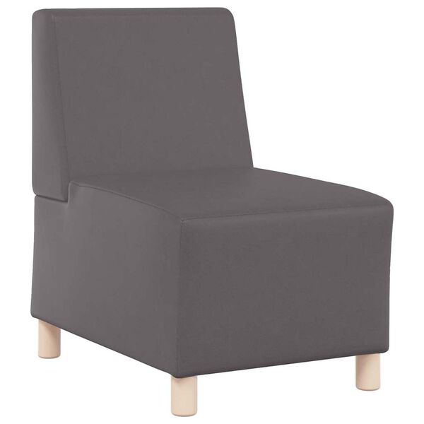 vidaXL Modulaarinen k&auml;sinojatonta sohva-yksikk&ouml; 2 pcs Harmaa