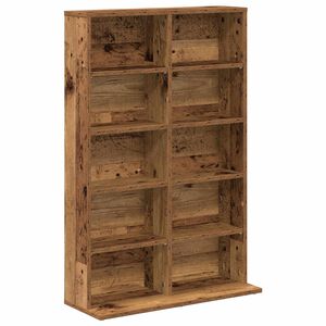 vidaXL CD-kaappi Vanha puu 65 x 23,5 x 97,5 cm Tekninen puu