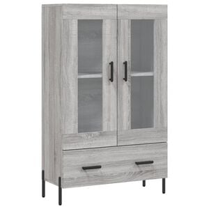 vidaXL Kaappi harmaa Sonoma 69,5x31x115 cm tekninen puu