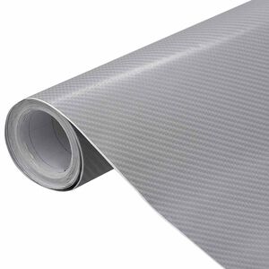 vidaXL Auton p&auml;&auml;llystekalvot 2 kpl 4D hopea 100x150 cm + 50x150 cm