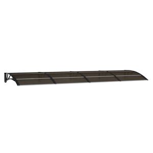 vidaXL Ovikoski musta 350x100 cm polykarbonaatti