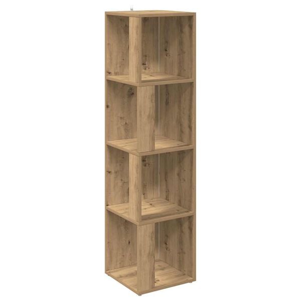 vidaXL Kulmakaappi K&auml;sity&ouml;l&auml;inen tammi 33x33x132 cm Suunniteltu puu