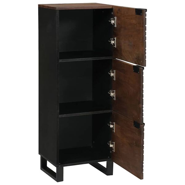vidaXL Highboard Ruskea 40 x 33 x 110 cm t&auml;ysi mangopuu