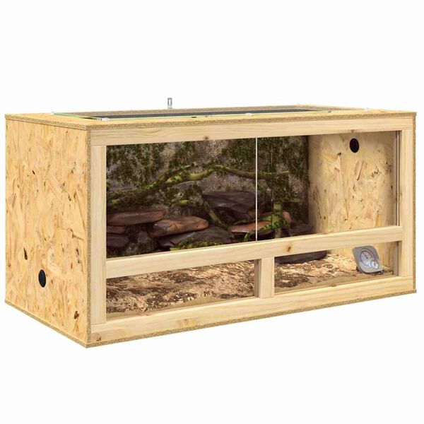 vidaXL Terrarium Ruskea 100 x 50 x 50 cm OSB