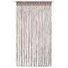 vidaXL Macrame verho harmaanruskea 140x240 cm puuvilla