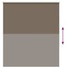 vidaXL Rullaverho Blackout kahvi 140x175 cm Kankaan leveys 136,6 cm