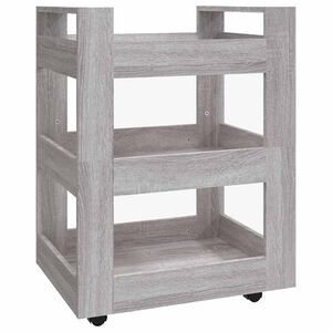 vidaXL Keitti&ouml;vaunu harmaa Sonoma 60x45x80 cm tekninen puu