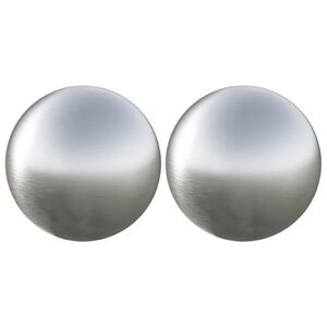 vidaXL Harjattu Pallo 2 kpl &Oslash; 15 cm Hopea Ruostumaton ter&auml;s 201