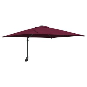 vidaXL Puutarhavarjo Bordeaux punainen 248,5 x 247,5 x 160 cm