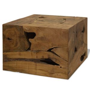 vidaXL Sohvap&ouml;yt&auml; 50x50x35 cm aito tiikki ruskea