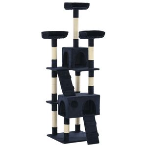 vidaXL Kissan raapimispuu sisal-pylv&auml;ill&auml; 170 cm sininen