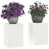 vidaXL Kasviteline 2 pcs Valkoinen 24 x 24 x 35 cm Teräs