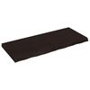 vidaXL Sein&auml;hylly tummanruskea 120x50x(2-6) cm k&auml;sitelty t&auml;ystammi