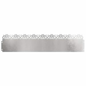 vidaXL Nurmikonreunukset 10 kpl 103 x 0,05 x 22 cm Ruostumaton ter&auml;s