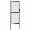 vidaXL Verkkoportti puutarhaan galvanoitu ter&auml;s 100x200 cm harmaa