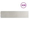 vidaXL Nurmikon reunalistat 20 kpl 25x103 cm ruostumatonta ter&auml;st&auml;
