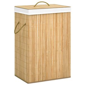 vidaXL Bambu pyykkikori 2 osiota 72 l