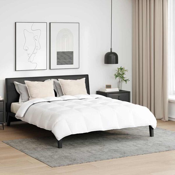 vidaXL Talvityyny tyynyllä 3 pcs Valkoinen Untuvahöyhen