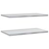 vidaXL Sein&auml;hyllyt 2 kpl 75x40 cm hopea ruostumaton ter&auml;s