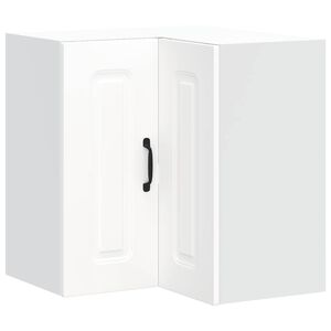 vidaXL Keitti&ouml;n sein&auml;kulmakaappi Kalmar valkoinen suunniteltu puu